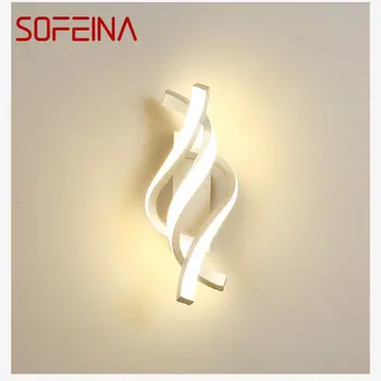 SOFEINA Современный настенный светильник для помещений Белый светодиодный винтажный светильник-бра Креативный дизайн одежды для дома Гостиной Спальни Декоративный
