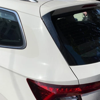 Автомобильный стайлинг Глянцево-черный Боковой спойлер заднего стекла, сплиттер крыла для Skoda Karoq 2017 2018 2019