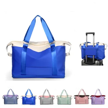 2022 Модные женские дорожные сумки большой емкости для фитнеса и йоги, водонепроницаемые чехлы-тележки, сумки для хранения для женщин