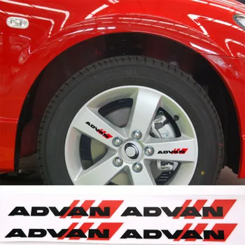 4шт Наклейка на гоночное колесо Advan Для стайлинга автомобилей, аксессуары для украшения спиц
