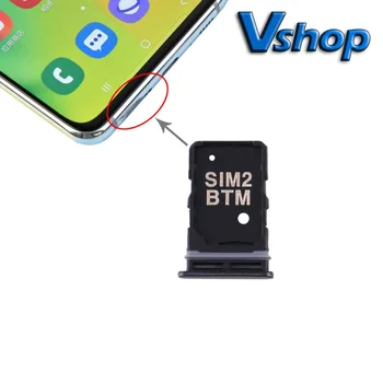Лоток для SIM-карт + Лоток для SIM-карт для Мобильного Телефона Samsung Galaxy A80, Запасная Часть Лотка для SIM-карт