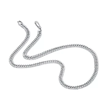 Мужское ожерелье из стерлингового серебра 925 пробы, модная панк-цепочка 20-24 в мужских ювелирных подарках