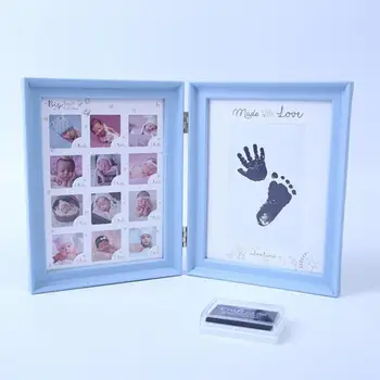 Сделай САМ Отпечаток руки младенца Фотография первого года Жизни Фоторамка на память о семье
