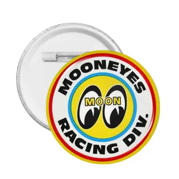 Mooneyes Логотип Классный Значок Подарки Милая Шляпа Мягкая Кнопка Булавка Забавные Значки для Одежды Броши