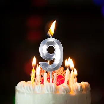 Свечи на день рождения, Свечи с цифрами на торте, украшение для торта с Днем рождения, украшение для празднования дня рождения, годовщины свадьбы