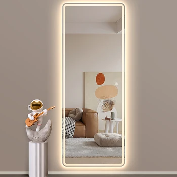 Светодиодное Настенное Декоративное зеркало большой модели для макияжа, Парикмахерское Эстетическое Зеркало в полный рост, Стоящее в стиле Deco Chambre Home Decor YX50DM