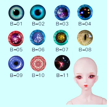 14 мм цветные пластиковые глаза reborn girls eyes аксессуары для 1/3 bjd toys SD