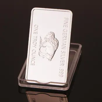 Немагнитный монетный двор Германии, одна тройская унция, коллекция реплик монет из немецкого серебра Buffalo в слитках