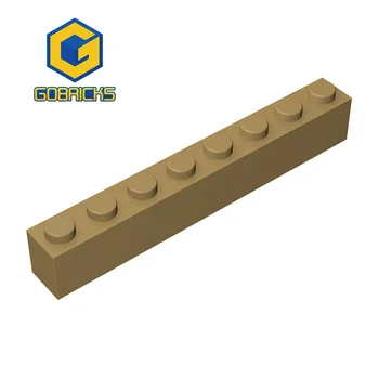 Детали Gobricks MOC Brick 1 x 8 Совместим с 3008 игрушечными строительными блоками, собирает технические