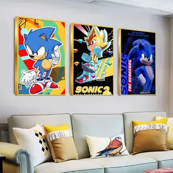 Supersonic-S-Sonic-Game DIY Липкий Плакат Необычная Наклейка На Стену Для Гостиной, Украшения Бара, Плакаты, Наклейки На Стены