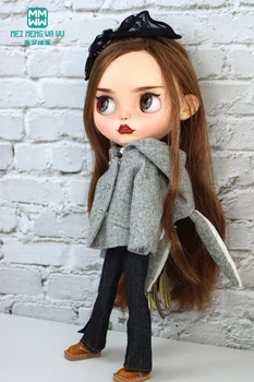 Кукольная одежда подходит Blyth AzonOB22 OB24 кукольная мода шерстяная куртка пальто свитер джинсы подарок для девочки