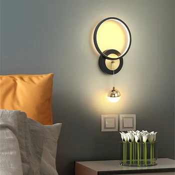 Скандинавский стеклянный настенный светильник bed wall lamp lustre led декор комнаты в общежитии gooseneck лампа для чтения настенные настенные светильники для чтения