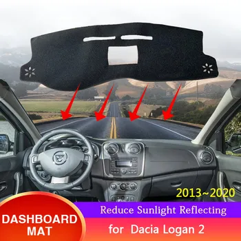 для Renault Dacia Logan Symbol MCV 2 II 2013 ~ 2020 Крышка Приборной панели Солнцезащитный Козырек От солнца Dast Коврик, Ковровая Подушка, Автомобильные Аксессуары