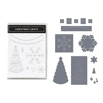 Штампы и матрицы для изготовления открыток Принадлежности для изготовления открыток, рождественские марки (Christmas)
