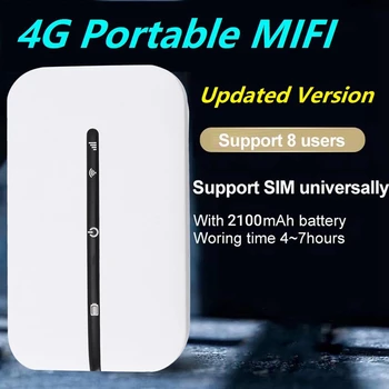 4G Wi-Fi маршрутизатор MiFi, модем Wi-Fi 150 Мбит/с, автомобильная мобильная точка доступа Wi-Fi, беспроводная точка доступа MiFi со слотом для sim-карты