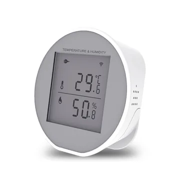 Цифровой термометр WiFi, умный датчик температуры и влажности, гигротермограф, работает с Alexa и Google Home для дома
