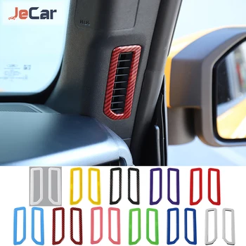 JeCar, Передняя стойка, окно, вентиляционное отверстие, Выходная рамка, Накладка для Ford Bronco 2021, ABS Украшение автомобиля