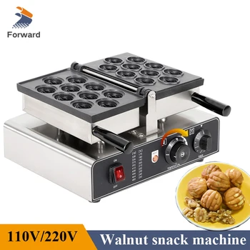 Мини-электрическая машина для выпечки ореховых тортов, автоматическая машина для выпечки ореховых вафель, коммерческая машина для закусок грецкими орехами