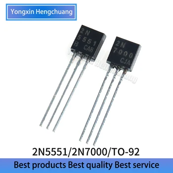100ШТ Транзистор 2N5551/TO -922N7000/TO-92 маломощный транзистор TO-92