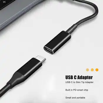 Кабель-адаптер USB C к тонкому наконечнику 100 Вт PD USB C Зарядный адаптер для ноутбука Dell с 4,5x0,6 портами Горячая распродажа