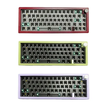 Механическая игровая клавиатура GMK67 с ручным переключателем и RGB-подсветкой, легкая, прочная, снижающая усталость, Игровые аксессуары