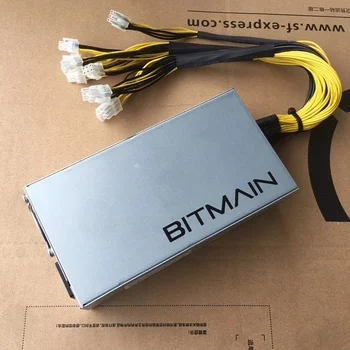 Bitmain APW7 Antminer Блок питания мощностью 1800 Вт с 6-контактным подключением Bitcoin Miner Для майнинга Криптовалют Для серий L3, S9, A10, T15