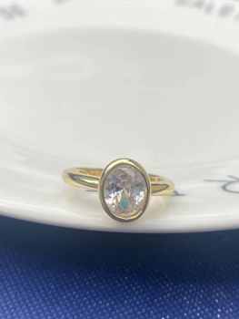 Винтажное Классическое Юбилейное Обручальное кольцо с овальным обещанием и Пасьянсом отличного качества