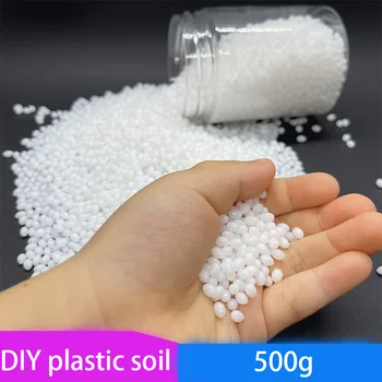 500 г прозрачной белой пластиковой глины, термопластичный формуемый пластик, Частицы Pcl, материал для поделок