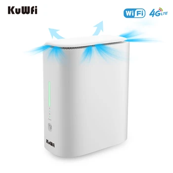 KuWFi 4G LTE Wifi Маршрутизатор 150 Мбит/с CAT4 Беспроводной Маршрутизатор Разблокировка Точки Доступа Wi-Fi RJ45 WAN LAN Со Слотом Для Sim-карты Поддержка 32 Пользователей