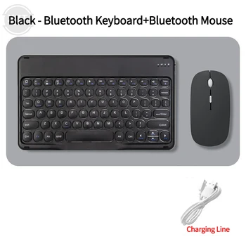 Английские клавиатуры Ультратонкие беспроводные клавиатуры Мышь для iPad Pro для Xiaomi Samsung Клавиатуры Bluetooth-Совместимые аксессуары