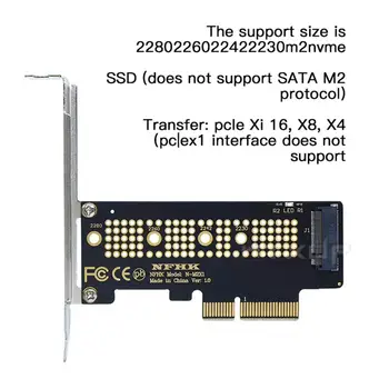 Карта-Адаптер PCI-E NVMe PCIe M.2 NGFF SSD К PCIe X1 Карта-Адаптер PCIe X1 К M.2 Карта С Кронштейном Для 2230 2240 2260 SSD M2