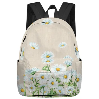 Flower Daisy Summer Simplicity Студенческие школьные сумки Для ноутбука, Изготовленный на заказ Рюкзак для мужчин, женщин, дорожных сумок, Mochila