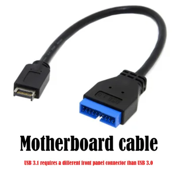 Разъем USB 3.1 на передней панели к удлинительному кабелю USB 3.0 20Pin для материнской платы ASUS Проводная линия шнура 20 см