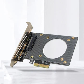 U.2 Карта расширения SFF-8639 к PCI-E X4 С сильным тепловыделением Riser Card Адаптер Расширения Поддерживает SSD GEN4