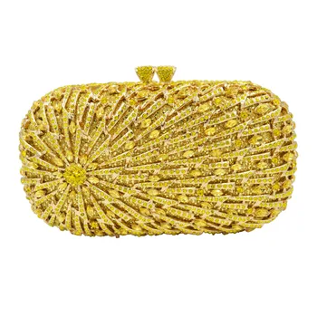 Роскошный Лимонно-желтый, серый, с кристаллами из розового золота, сумочка для вечеринки, женский клатч, цепочка, женские сумки SC633