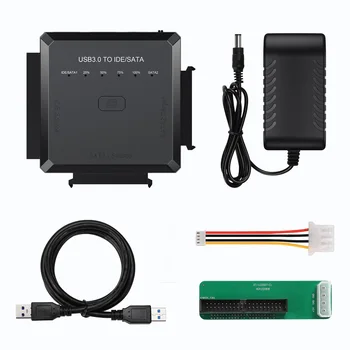 Адаптер данных USB 3,0 на SATA IDE 3 в 1 USB3.0 IDE SATA Конвертер Кабель для Портативных ПК 2,5 