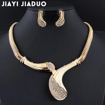 jiayijiaduo, африканские бусы, ювелирные наборы, ожерелье золотого цвета, свадебная женская одежда, аксессуары, украшения для женских украшений