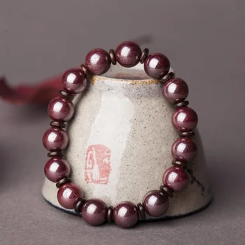 Браслеты из натуральной киновари необработанные камни натуральные подарки на день рождения для мужчин и женщин браслеты из необработанных минералов киноварь красная бижутерия