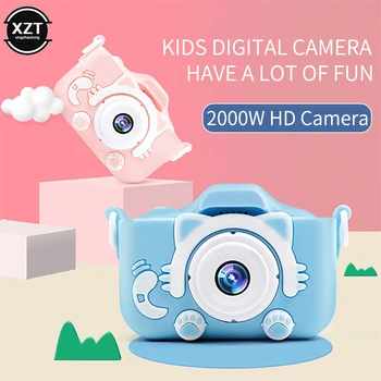 Детская портативная камера с полимерно-литиевой батареей емкостью 600 мАч, 12-мегапиксельная фотокамера с 2,0-дюймовым экраном HD Mini для девочек и мальчиков в подарок Новинка