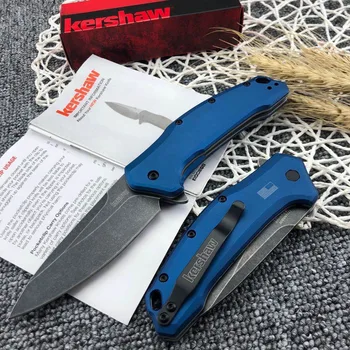 KERSHAW 1776 Синяя Ручка Карманный Складной Нож Открытый Охотничий Кемпинг Ножи Для Выживания EDC Мультиинструменты Подарок Для Него