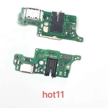 Плата для зарядки с USB-портом для Infinix Hot 11 X662 USB-док-станция для зарядки Гибкий кабель Запасные Части