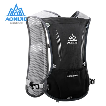 AONIJIE Hydration Vest Pack 5-литровый сверхлегкий рюкзак для бега, спортивная сумка на открытом воздухе для трековых гонок, марафона, кемпинга, пешего туризма, езды на велосипеде