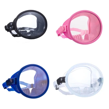 Панорамная маска для дайвинга Прочная бескаркасная маска для подводного плавания с маской и трубкой