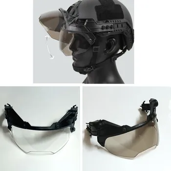OP Шлем откидные очки для страйкбола пейнтбола Шлем FAST MICH Ветрозащитные Противотуманные регулируемые защитные очки CS