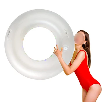 Блестящее кольцо для плавания, Спасательный круг, Кольцо для плавания в бассейне с защитой от опрокидывания, для активного отдыха, Вечеринка у бассейна B2Cshop