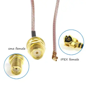 U.FL к SMA косичка женский 15 см разъем IPEX антенна RF-SMA коаксиальный адаптер WIFI GSM GPS RG178 кабель для SIM7100E/MC7455/MC7430