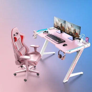 Игровой стол для розовой девочки, мебель для домашнего офиса, настольный компьютерный стол 100*75*60 см, игровой стол с женским якорем, 120*75*60 см