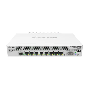 Mikrotik CCR1009-7G-1C-PC 7x Gigabit Ethernet, 1x комбинированный порт (SFP или Gigabit Ethernet), 9 ядер процессора x 1 ГГц, 1 ГБ оперативной памяти