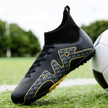 Высококачественная Футбольная обувь Mbappé Оптом, Прочные Футбольные бутсы, Мужские И Женские Тренировочные кроссовки для футзала на открытом воздухе, Размер 32-47