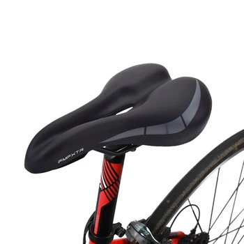 Седло для горного велосипеда Удобная Дышащая подушка сиденья для шоссейного велосипеда, выдолбленное Амортизирующее седло для езды на велосипеде Новинка 2022 года